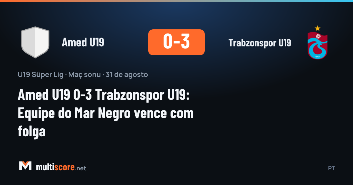 Amed U19 - Trabzonspor U19