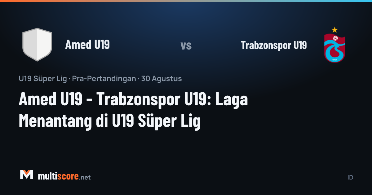 Amed U19 - Trabzonspor U19 U19 Süper Lig maçı
