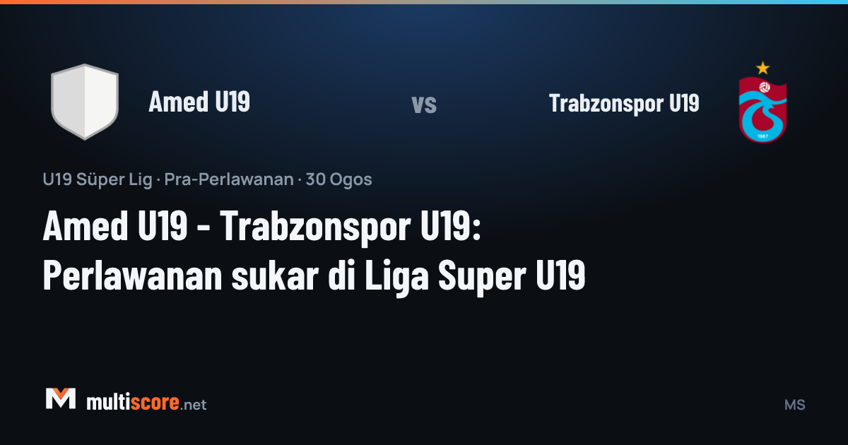 Amed U19 - Trabzonspor U19 U19 Süper Lig maçı
