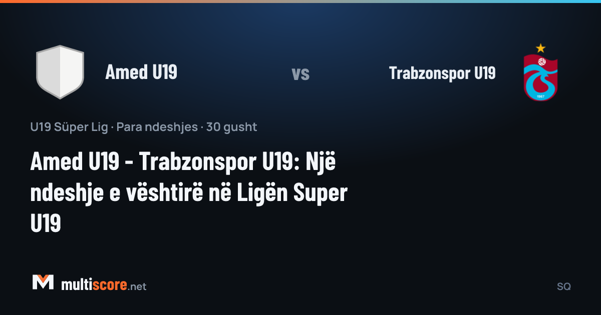 Amed U19 - Trabzonspor U19 U19 Süper Lig maçı