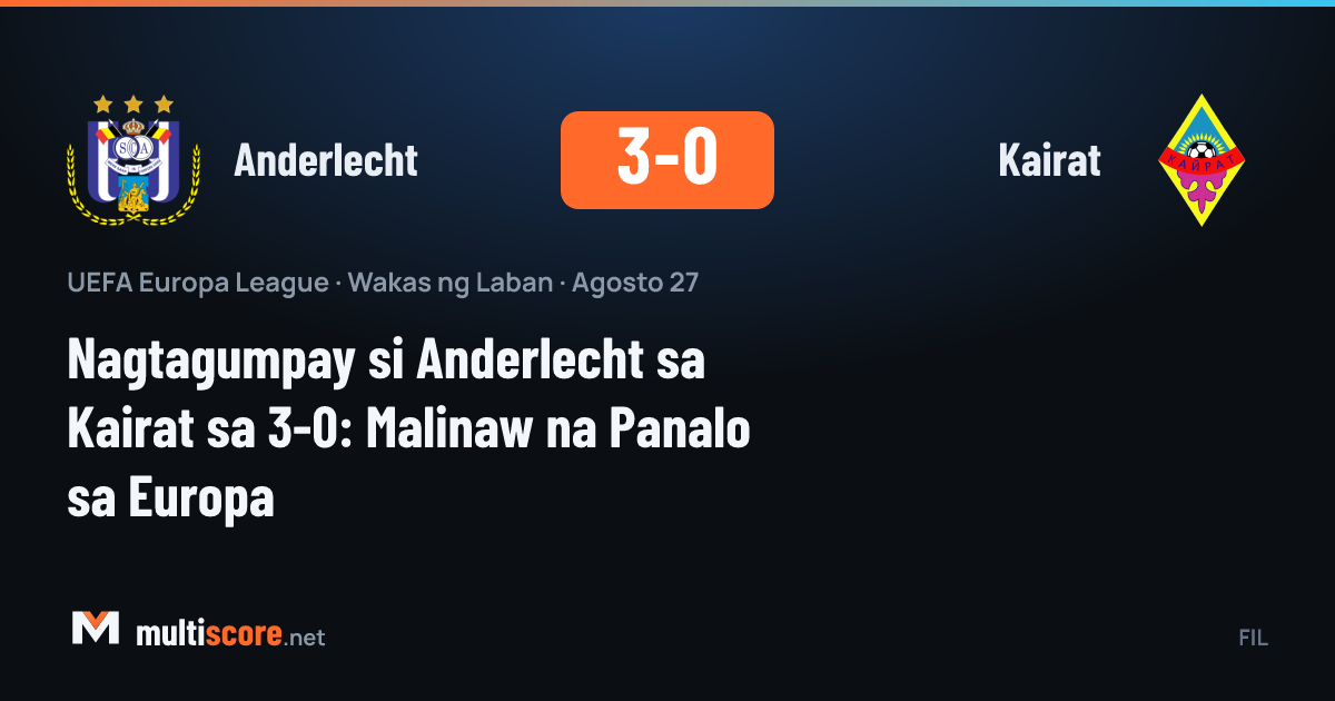 Anderlecht - Kairat