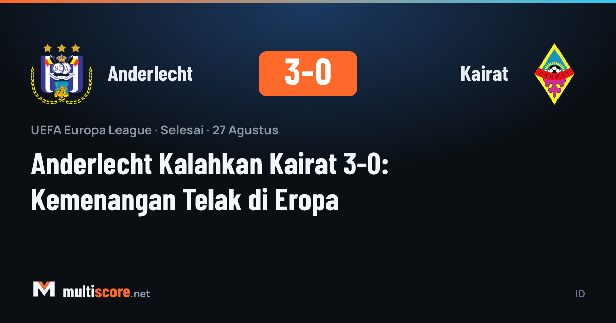 Anderlecht - Kairat