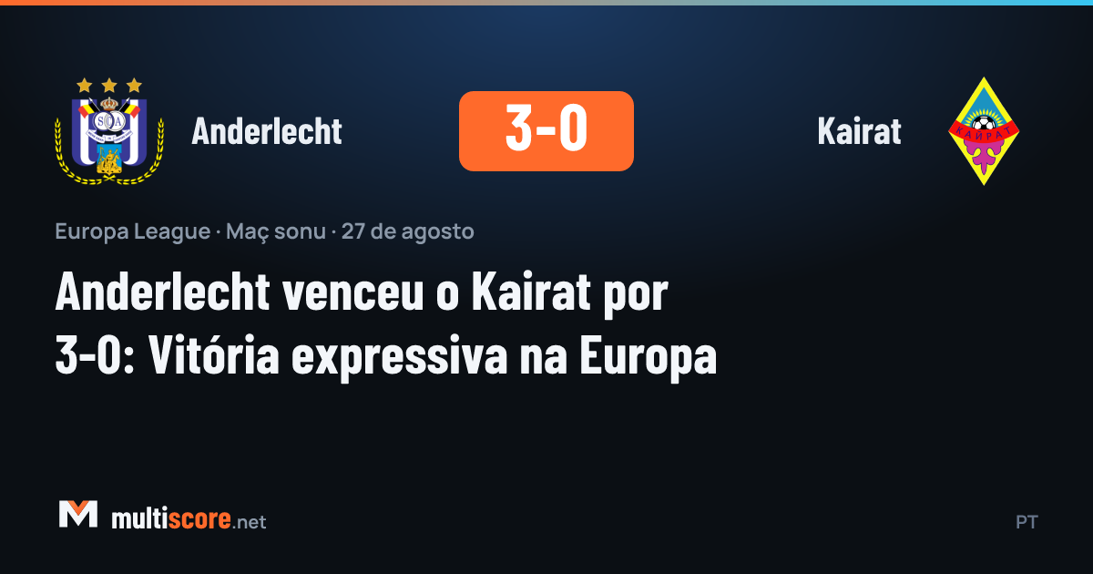 Anderlecht - Kairat