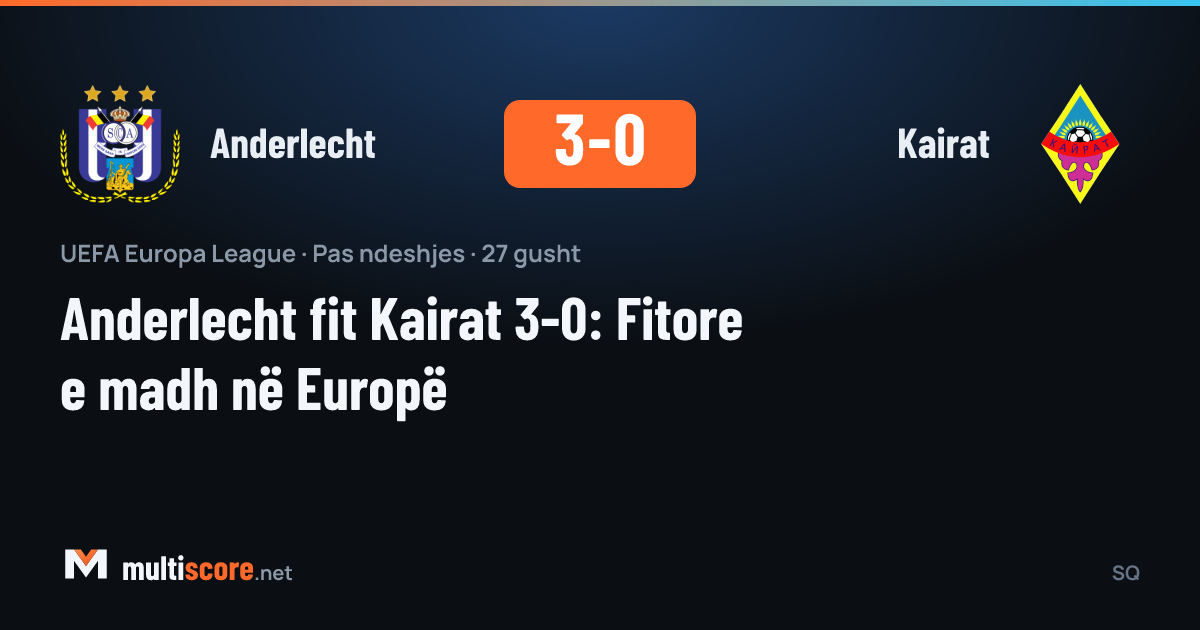 Anderlecht - Kairat