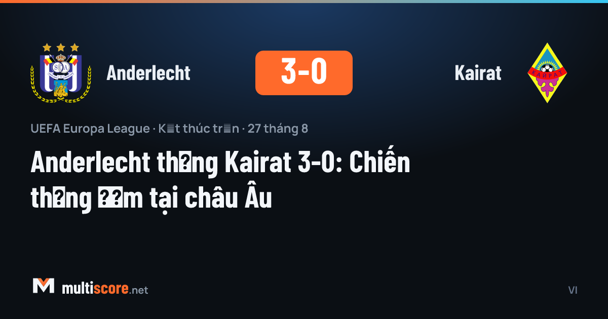 Anderlecht - Kairat