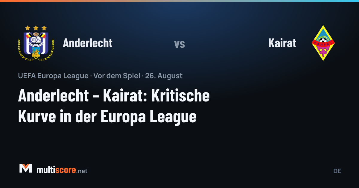 Anderlecht - Kairat Avrupa Ligi maç önü