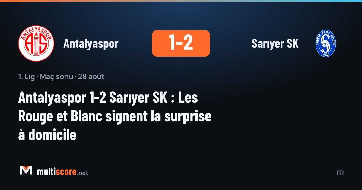 Antalyaspor - Sarıyer SK maçından bir kare