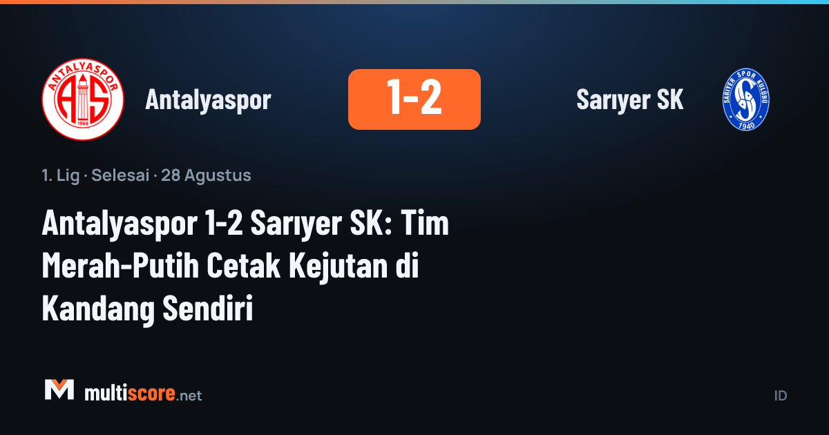 Antalyaspor - Sarıyer SK maçından bir kare
