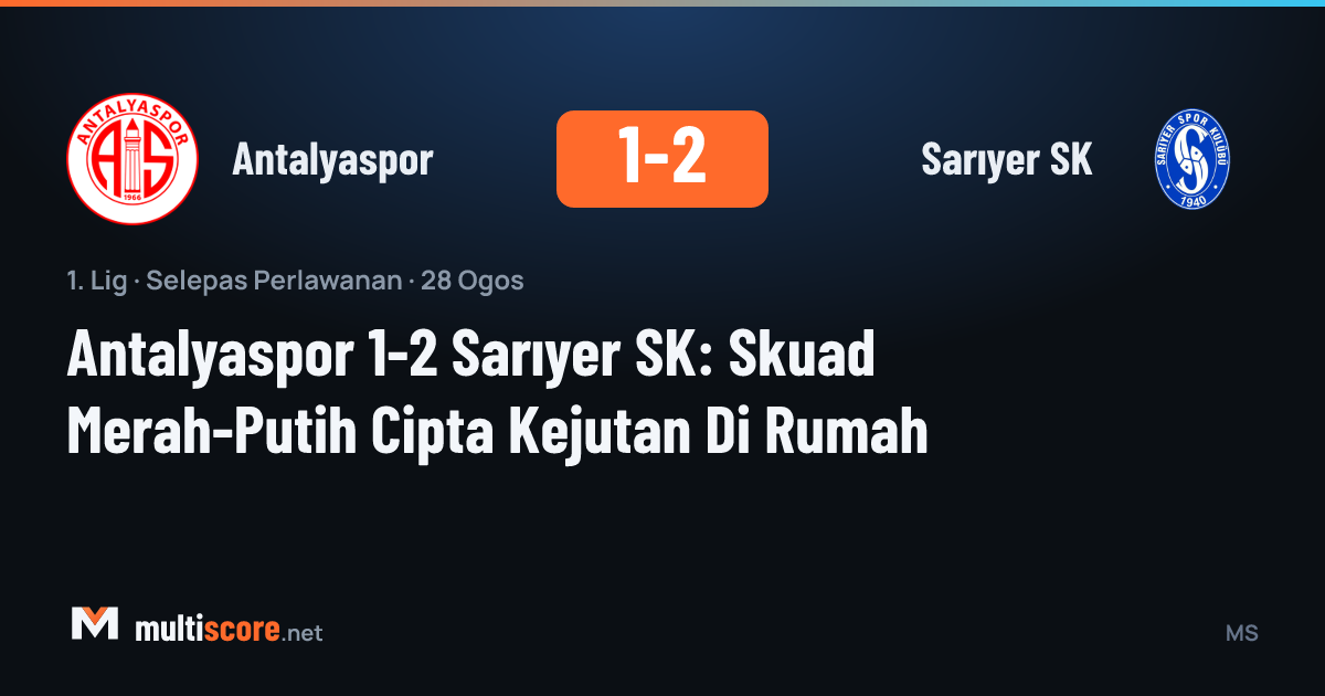Antalyaspor - Sarıyer SK maçından bir kare