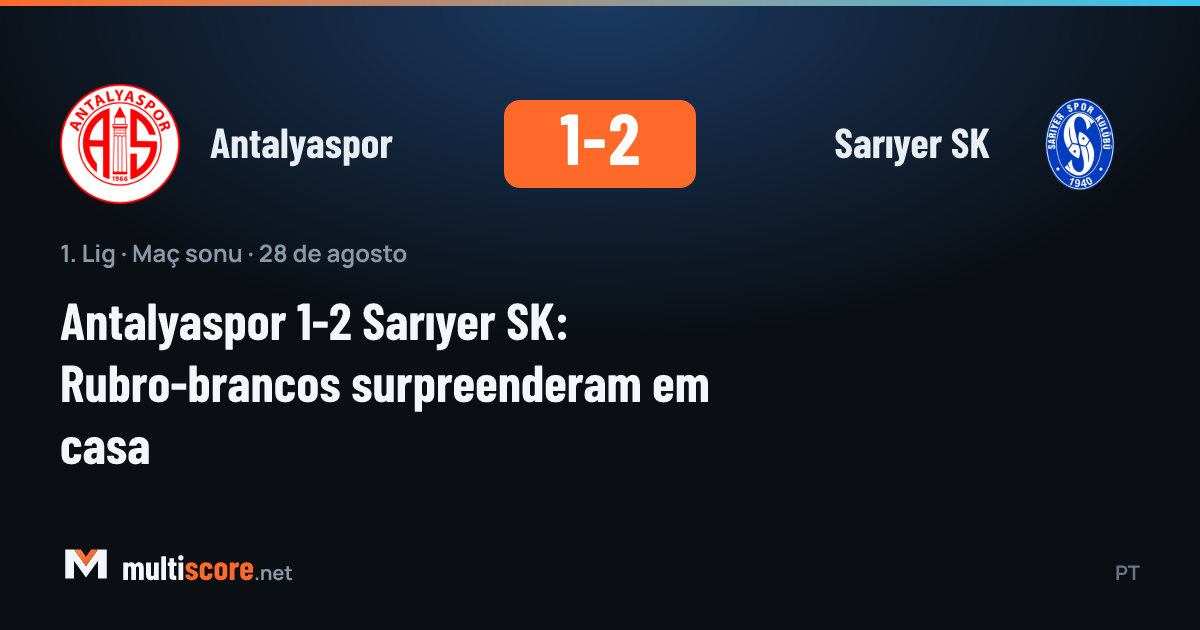 Antalyaspor - Sarıyer SK maçından bir kare