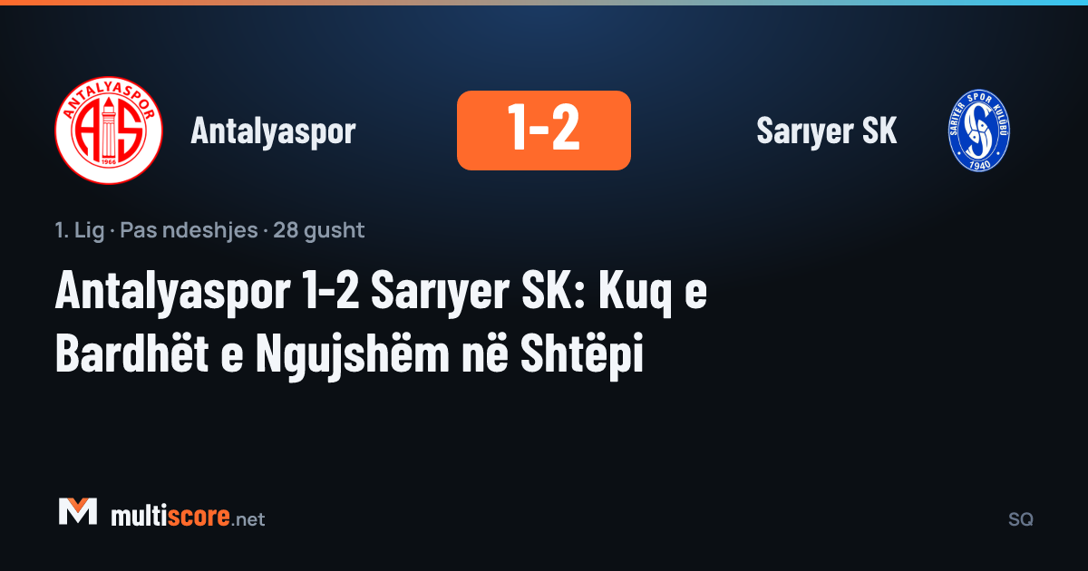 Antalyaspor - Sarıyer SK maçından bir kare