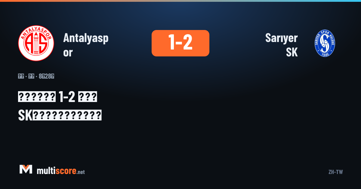 Antalyaspor - Sarıyer SK maçından bir kare