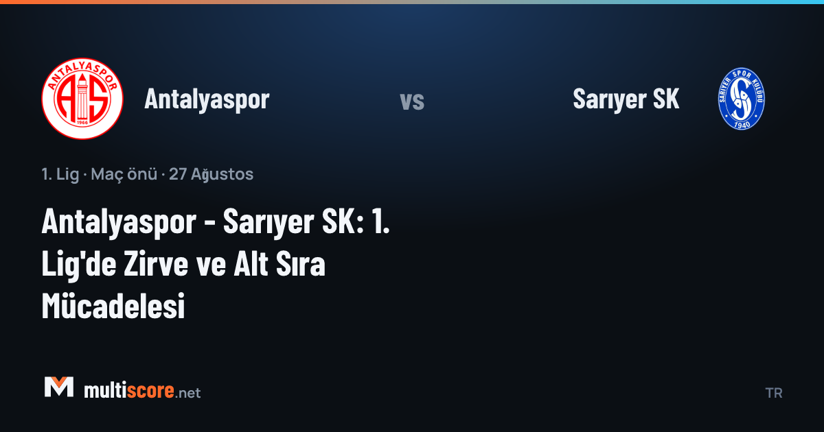 Antalyaspor ve Sarıyer SK futbolcuları maç öncesi sahada