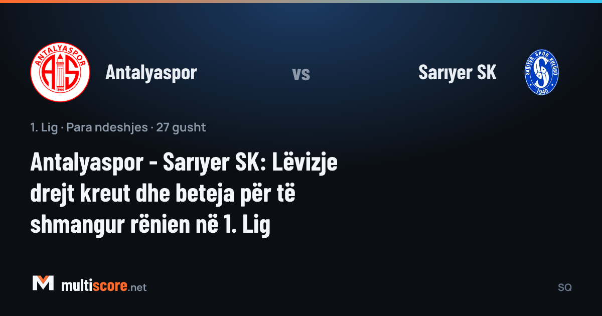 Antalyaspor ve Sarıyer SK futbolcuları maç öncesi sahada