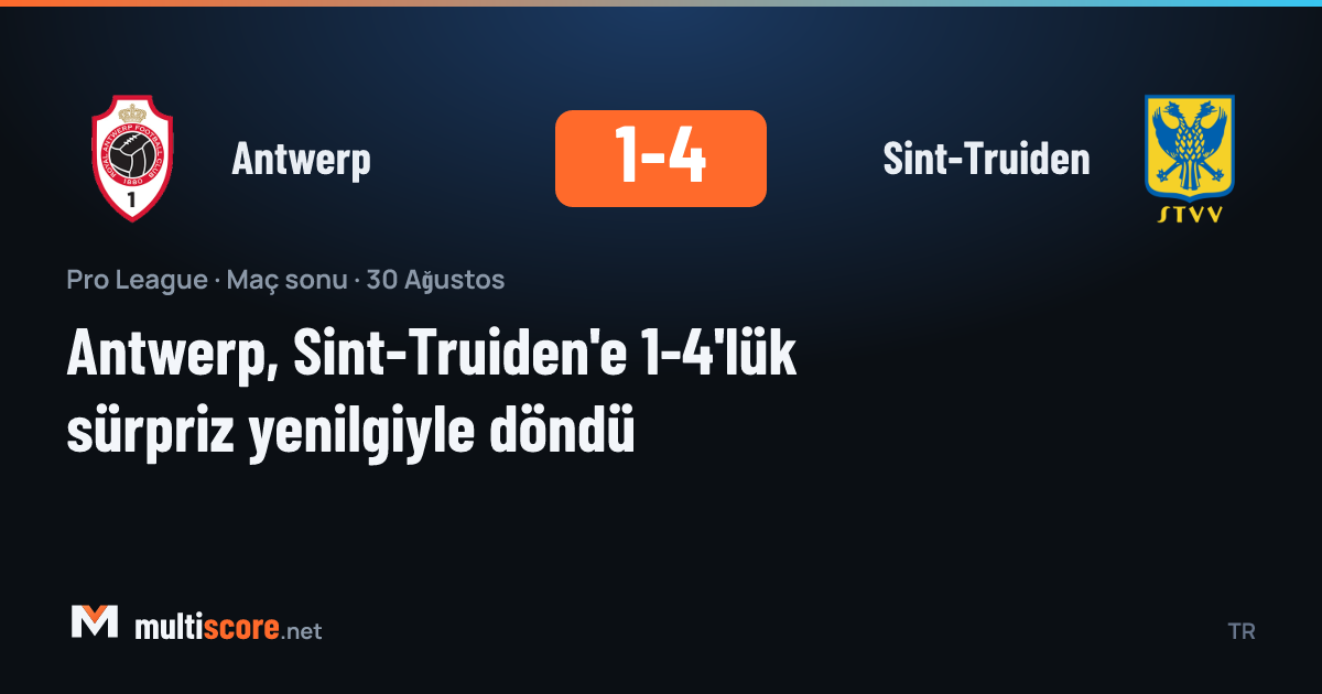 Antwerp ile Sint-Truiden arasındaki Pro League maçı