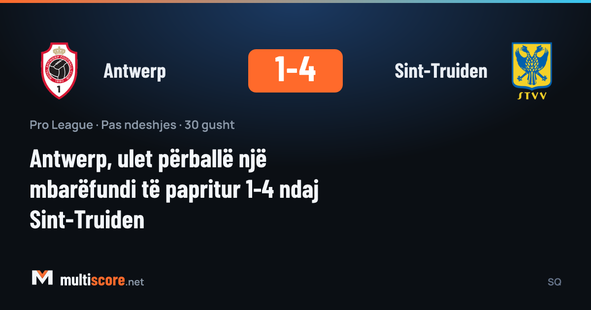 Antwerp ile Sint-Truiden arasındaki Pro League maçı