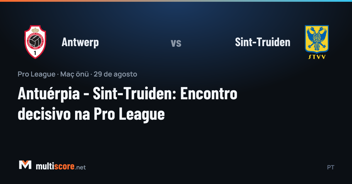 Antwerp ile Sint-Truiden arasında oynanacak Pro League maçı öncesi hazırlık görseli
