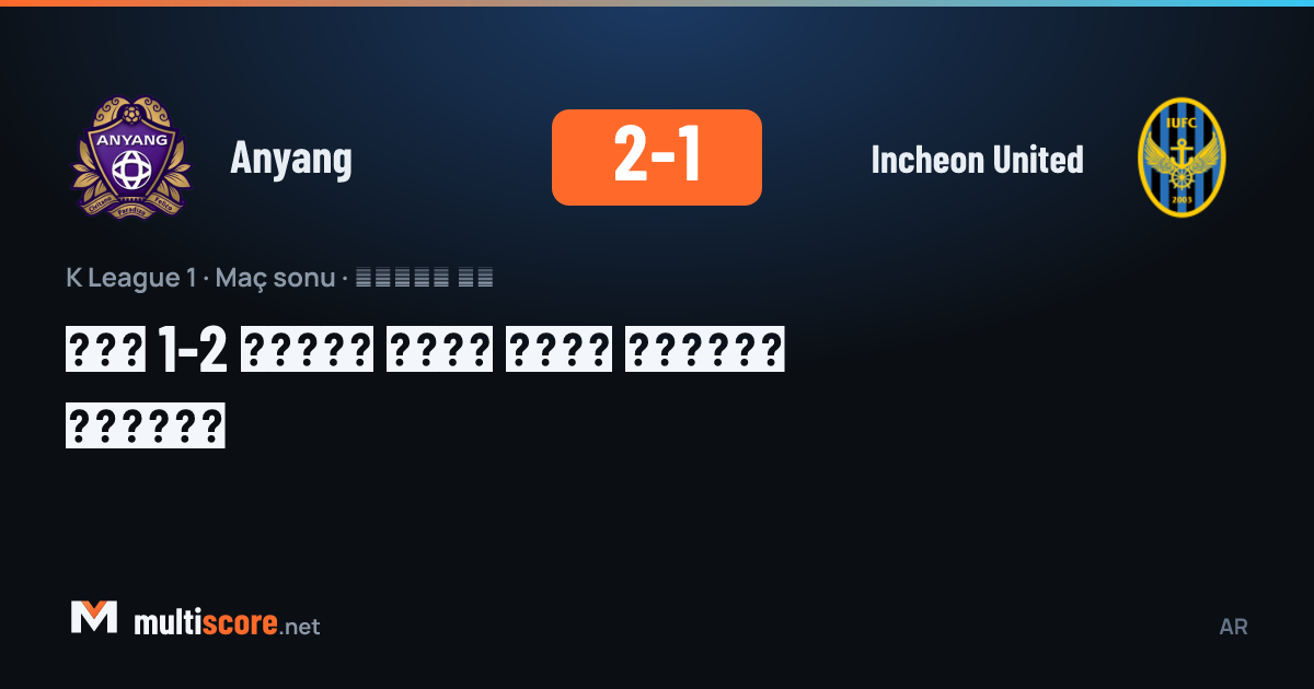 Anyang ve Incheon United oyuncuları K League 1 maçında mücadele ediyor