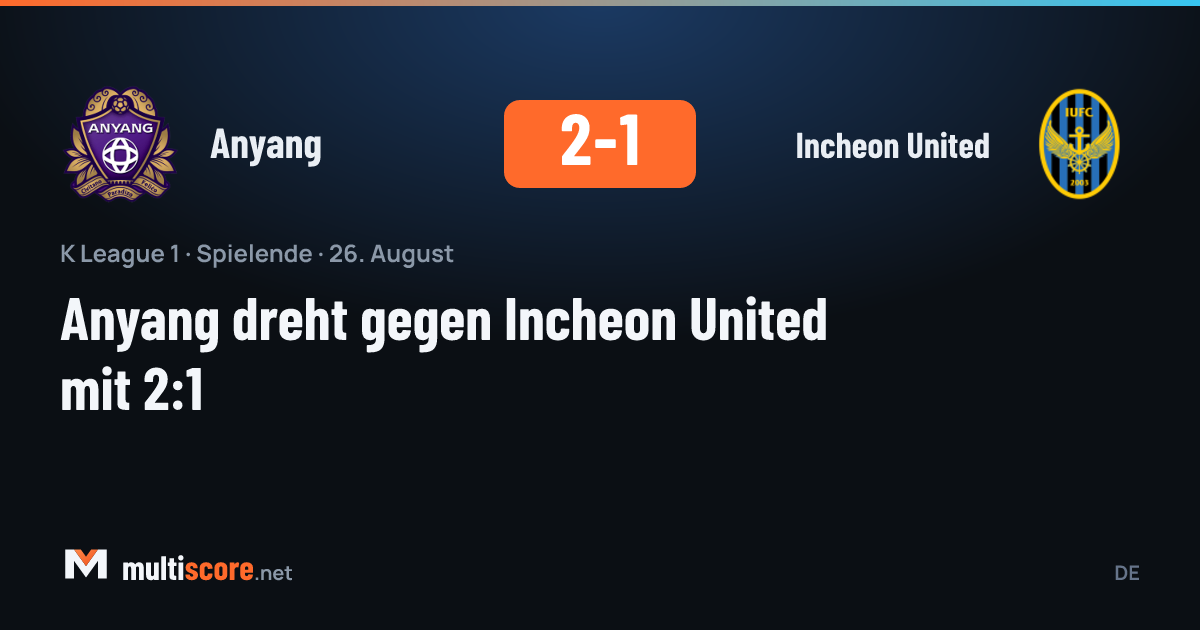 Anyang ve Incheon United oyuncuları K League 1 maçında mücadele ediyor
