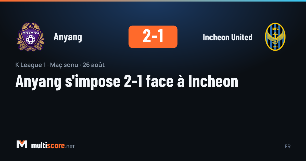 Anyang ve Incheon United oyuncuları K League 1 maçında mücadele ediyor