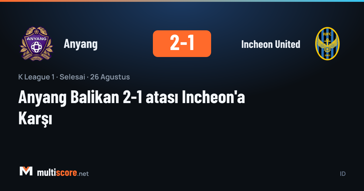 Anyang ve Incheon United oyuncuları K League 1 maçında mücadele ediyor