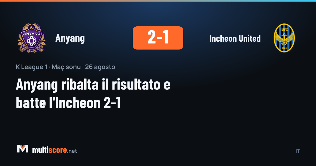 Anyang ve Incheon United oyuncuları K League 1 maçında mücadele ediyor