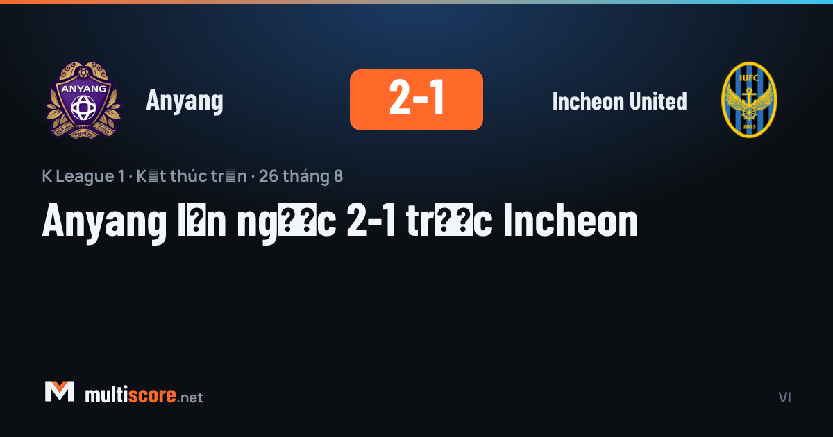 Anyang ve Incheon United oyuncuları K League 1 maçında mücadele ediyor