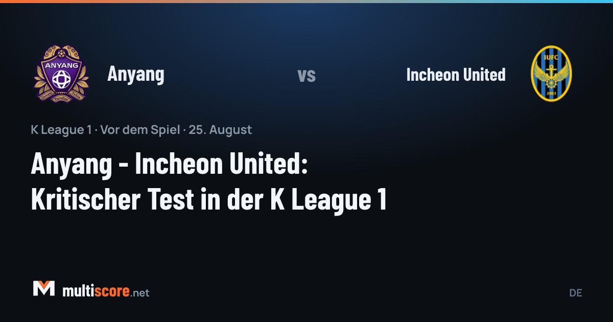 Anyang - Incheon United