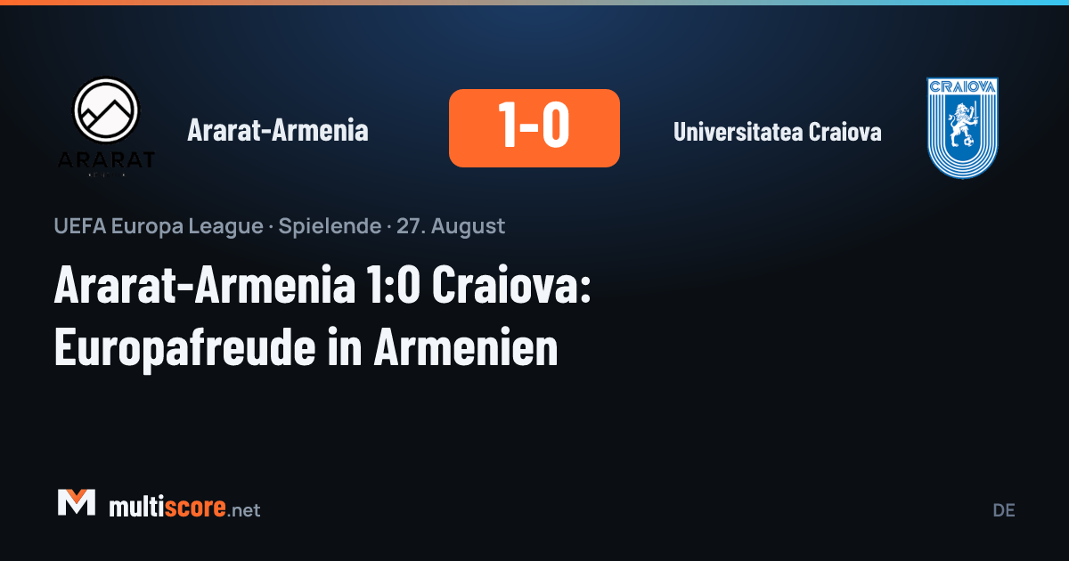 Ararat-Armenia - Universitatea Craiova