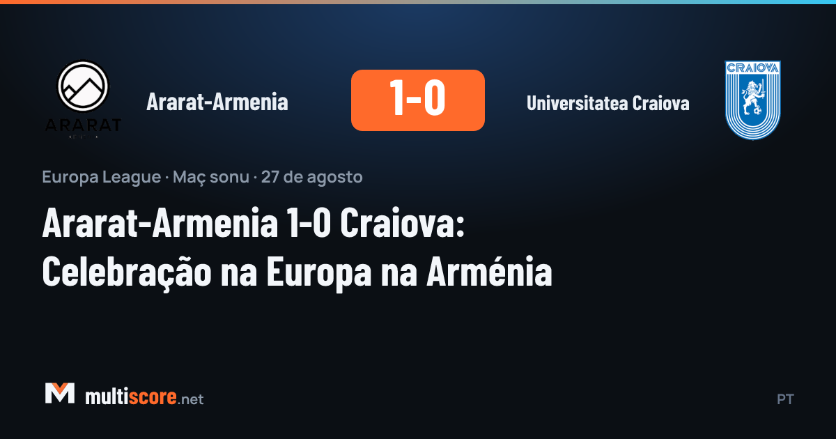Ararat-Armenia - Universitatea Craiova