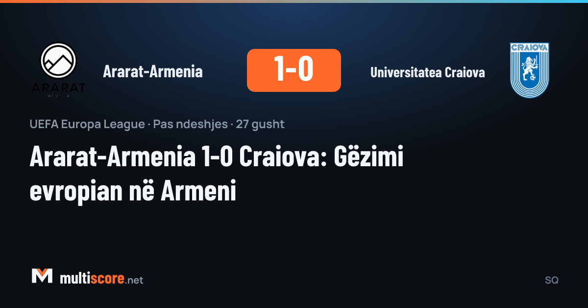 Ararat-Armenia - Universitatea Craiova