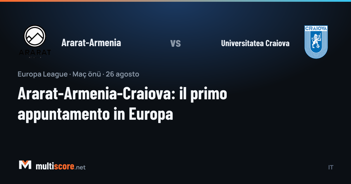 Ararat-Armenia - Universitatea Craiova