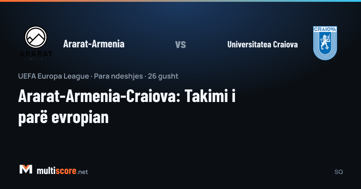 Ararat-Armenia - Universitatea Craiova