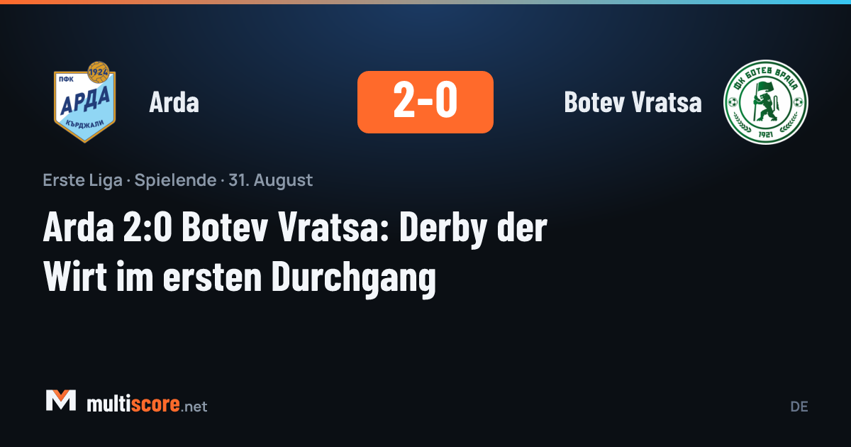 Arda - Botev Vratsa