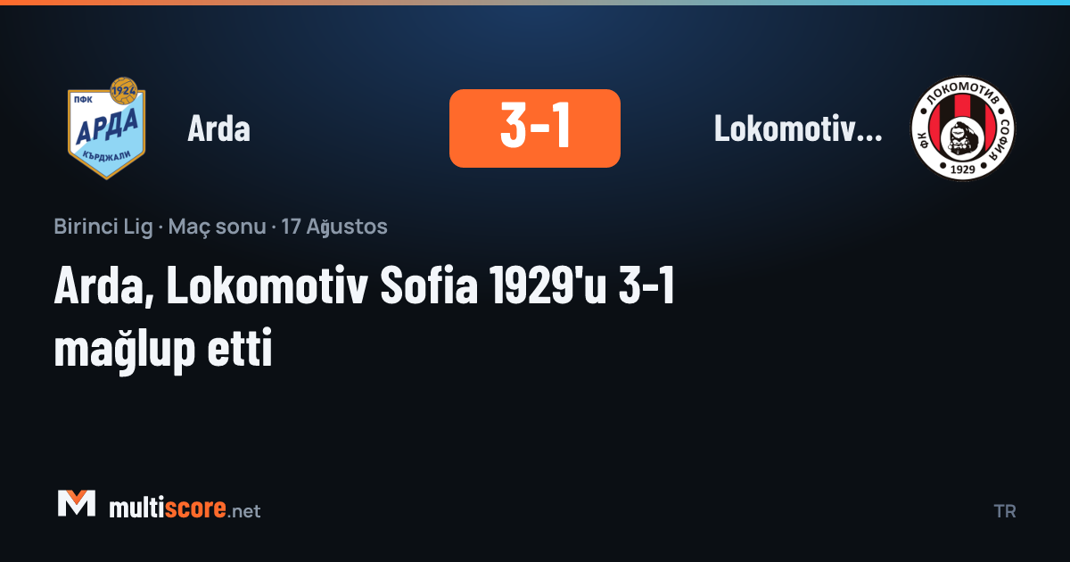 Arda oyuncuları Lokomotiv Sofia 1929 karşısında gol sevinci yaşıyor