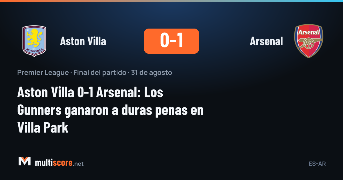 Aston Villa - Arsenal