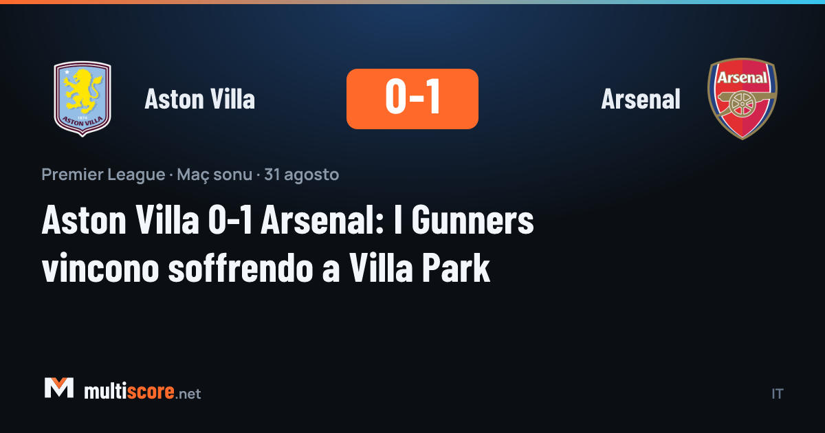 Aston Villa - Arsenal