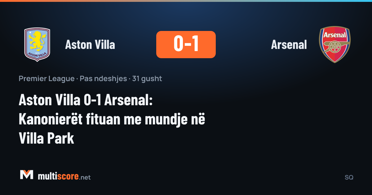 Aston Villa - Arsenal