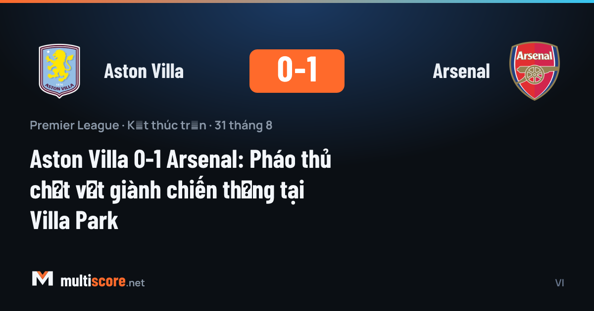 Aston Villa - Arsenal