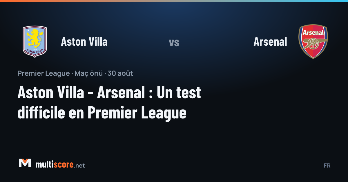 Aston Villa - Arsenal Premier League maçı öncesi Villa Park