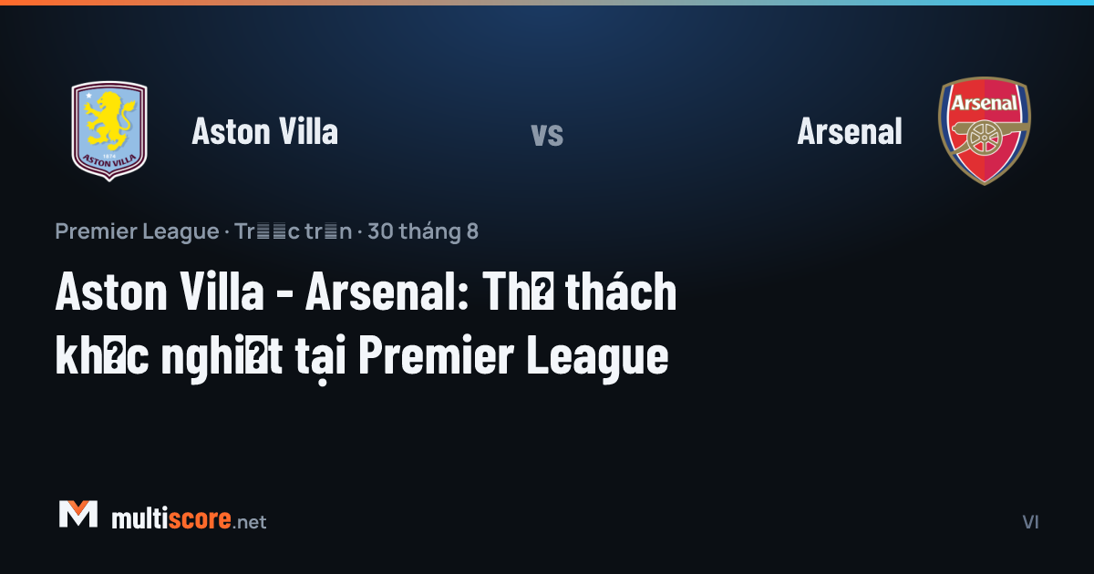 Aston Villa - Arsenal Premier League maçı öncesi Villa Park