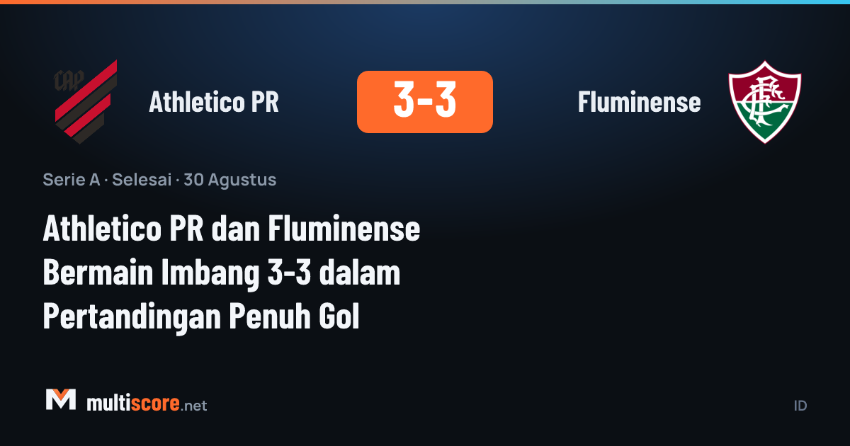 Athletico PR - Fluminense maçından bir kare