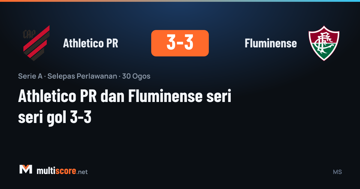 Athletico PR - Fluminense maçından bir kare