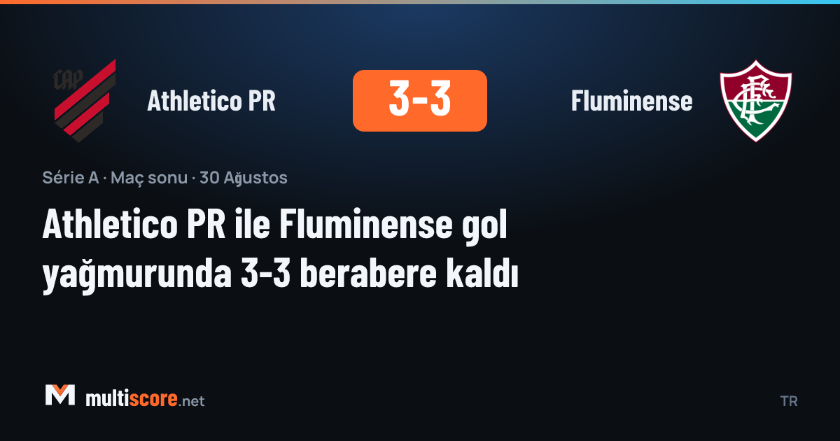 Athletico PR - Fluminense maçından bir kare