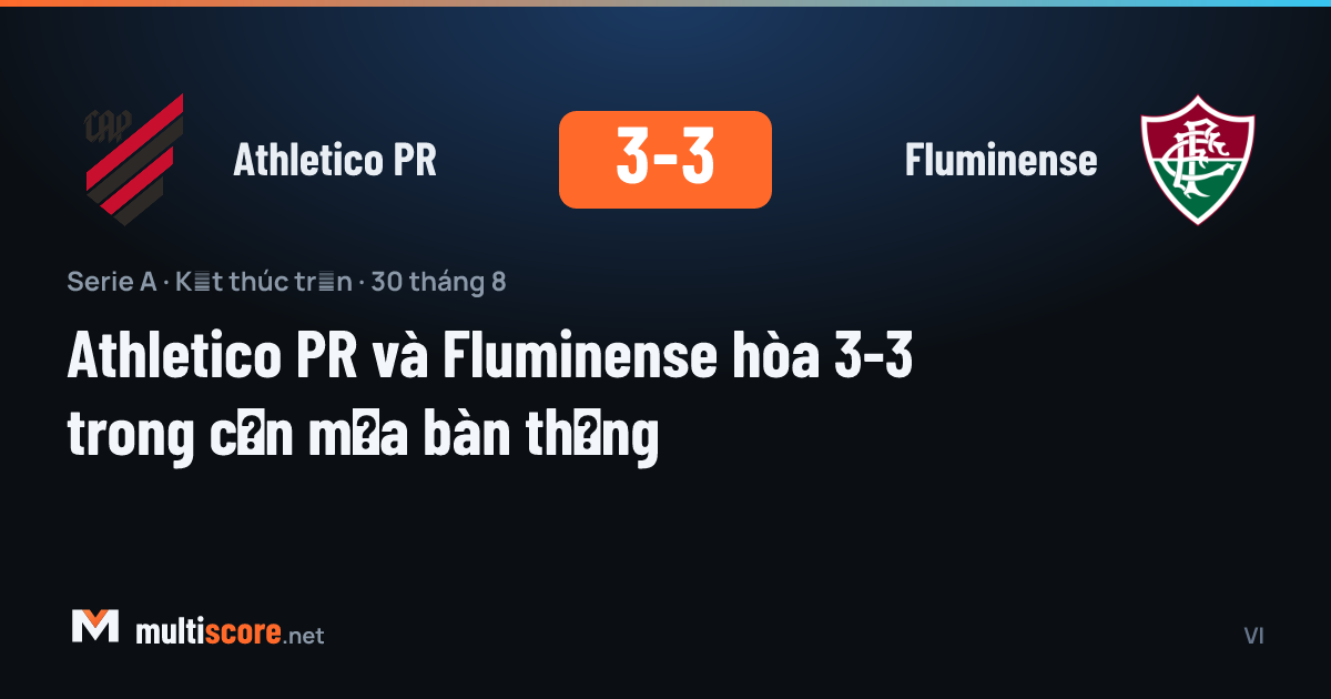 Athletico PR - Fluminense maçından bir kare