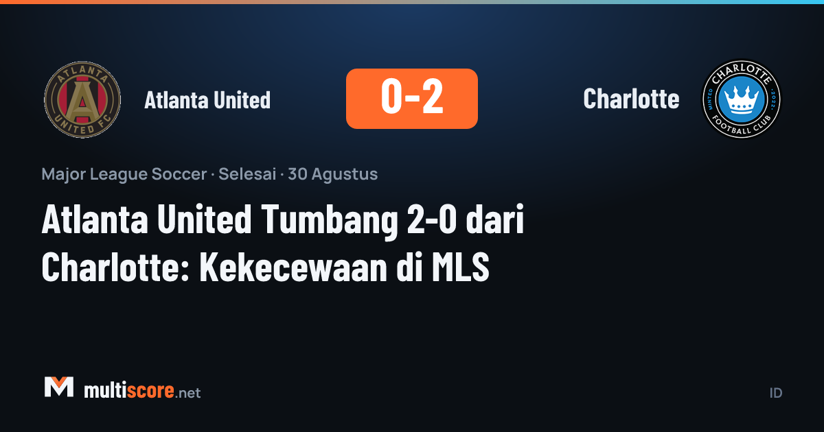 Atlanta United ve Charlotte MLS maçından görüntü