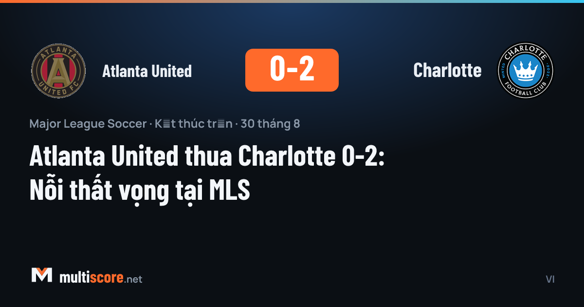 Atlanta United ve Charlotte MLS maçından görüntü