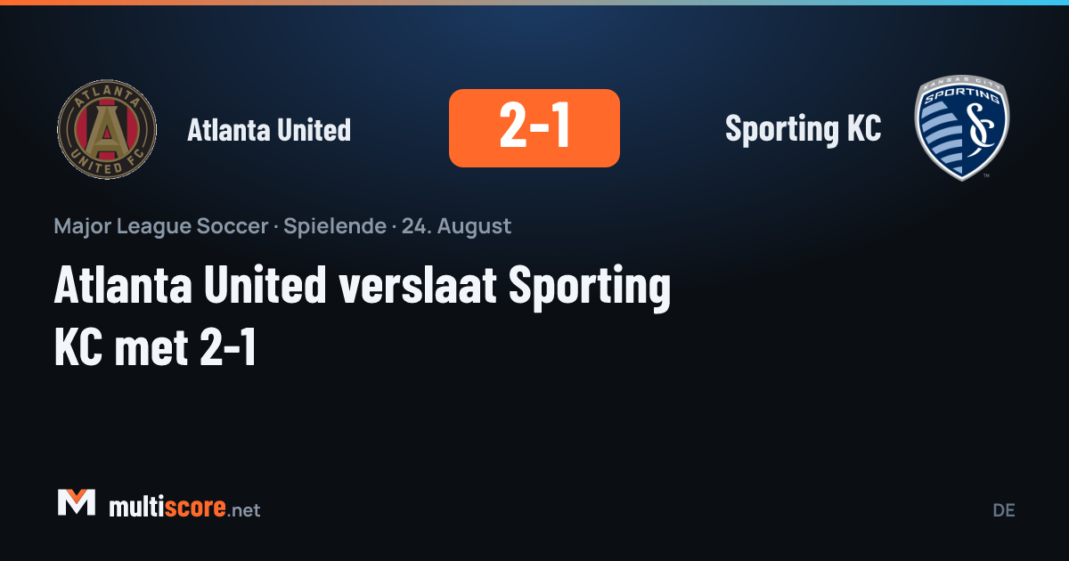 Atlanta United - Sporting KC maçından bir görünüm