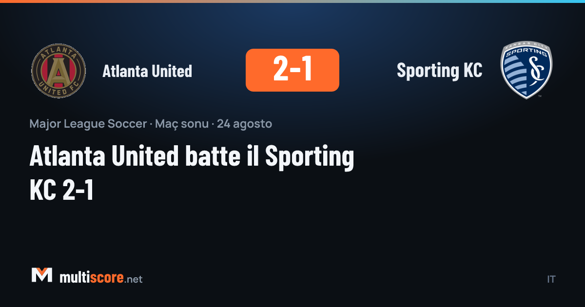 Atlanta United - Sporting KC maçından bir görünüm