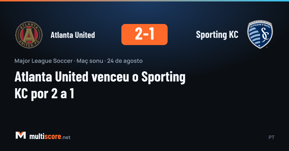 Atlanta United - Sporting KC maçından bir görünüm